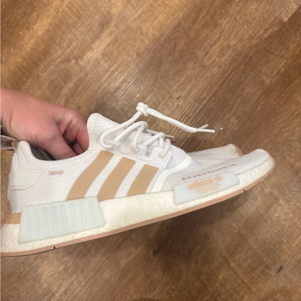 Adidas NMD Sneakers . Beige and white
